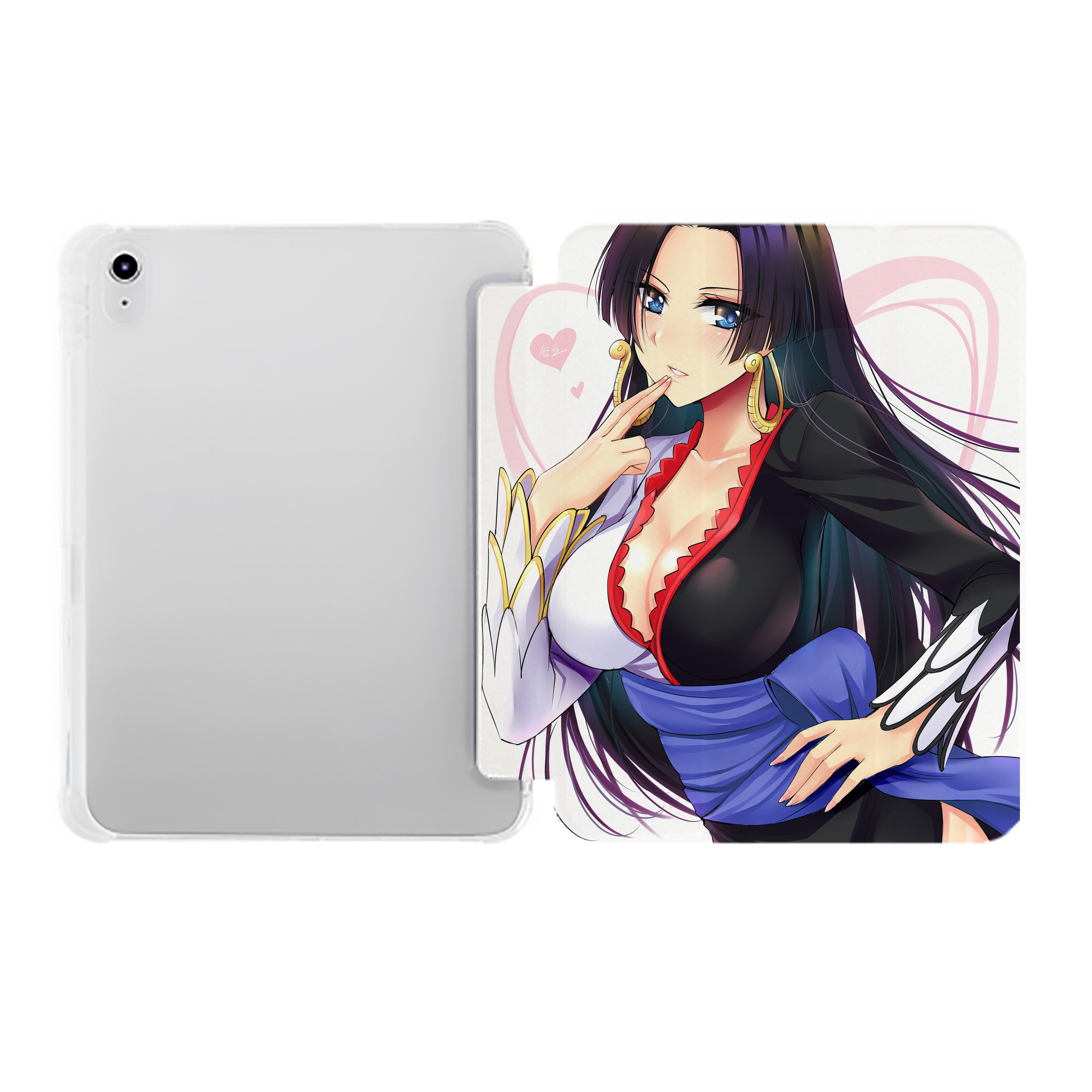 （画像用） ワンピース ONE PIECE IPad ケース ペン収納付き 三つ折りスタンド PUレザー×シリコン 対応機種9.5/10.5/10.9インチ